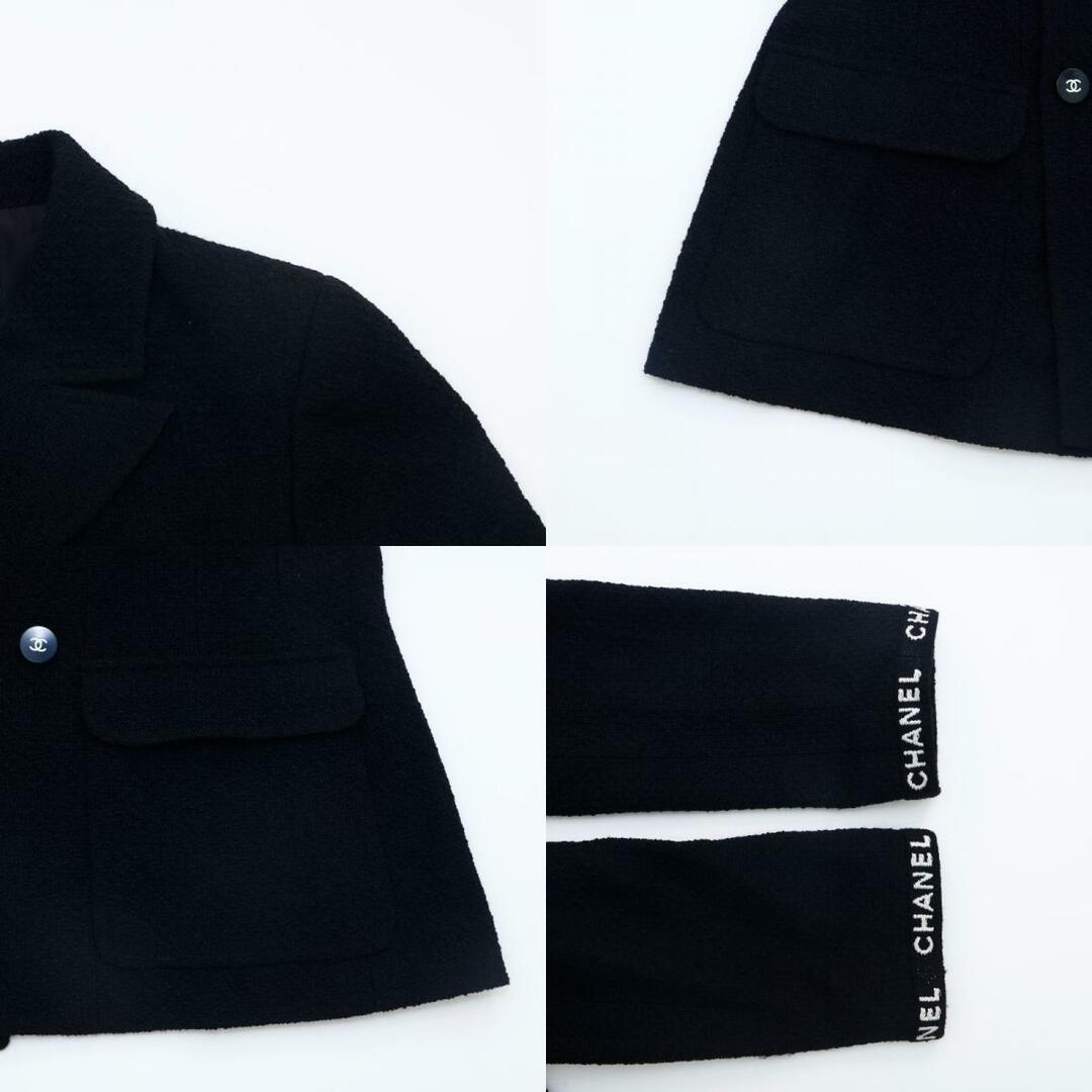CHANEL(シャネル)のシャネル CHANEL ココボタン カシミヤ セットアップ　スーツ　ロゴ　カシミア シルク スーツ レディースのフォーマル/ドレス(スーツ)の商品写真