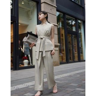 アニュアンス(ánuans)の【6月末まで】l'or Asymmetry Wrap Pants Beige(カジュアルパンツ)