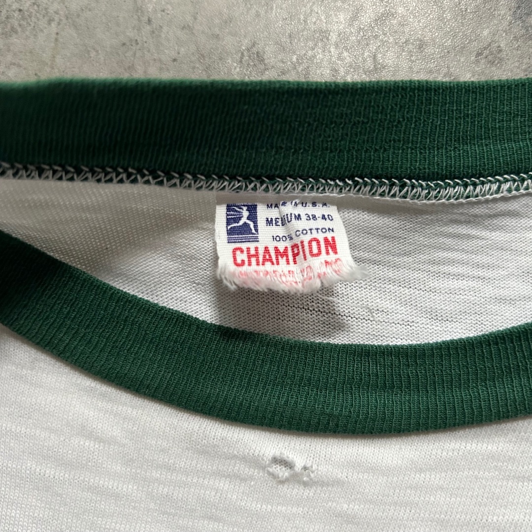 Champion - 60s チャンピオン リンガーtシャツ USA製 M ホワイト Champion - 60s チャンピオン リンガーtシャツ USA製 M ホワイト