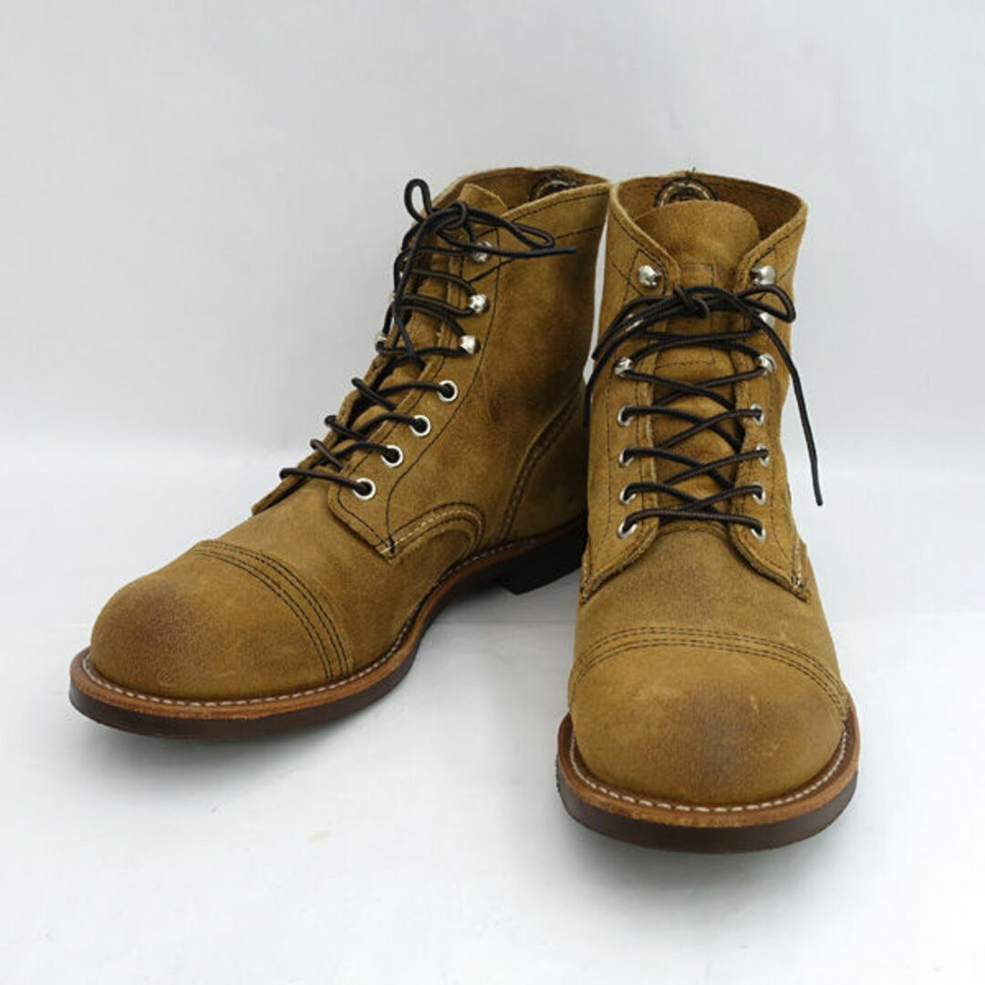 REDWING(レッドウィング)のRED WING / レッドウィング ◆ アイアンレンジャー/ワークブーツ/ベージュ/8.5D(26.5cm) 8083 【メンズ/MEN/男性/ボーイズ/紳士】【靴/クツ/シューズ/SHOES】 メンズファッション【中古】 [0220483902] メンズの靴/シューズ(ブーツ)の商品写真