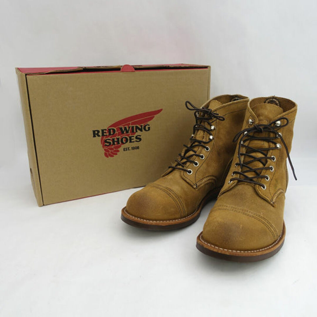 REDWING(レッドウィング)のRED WING / レッドウィング ◆ アイアンレンジャー/ワークブーツ/ベージュ/8.5D(26.5cm) 8083 【メンズ/MEN/男性/ボーイズ/紳士】【靴/クツ/シューズ/SHOES】 メンズファッション【中古】 [0220483902] メンズの靴/シューズ(ブーツ)の商品写真