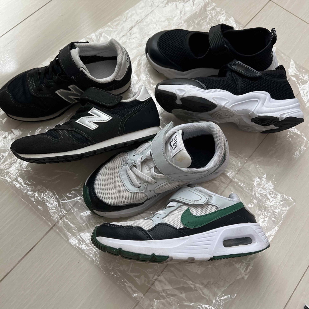 New Balance(ニューバランス)の【NIKE Newbalance branshes】キッズ スニーカー 靴 3足 キッズ/ベビー/マタニティのキッズ靴/シューズ(15cm~)(スニーカー)の商品写真