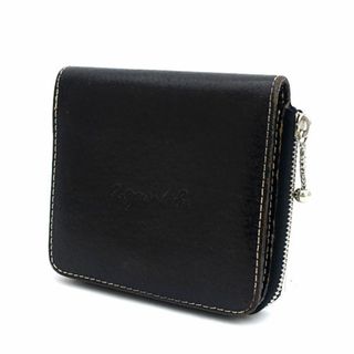 agnes b / アニエスベー ■コンパクト 財布 レザー ブラウン 【財布/サイフ/ウォレット/wallet/コイン】 ブランド【中古】 [0990012931]