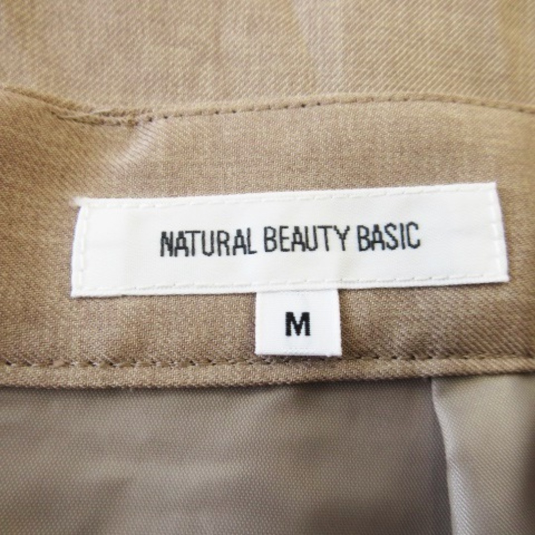 NATURAL BEAUTY BASIC(ナチュラルビューティーベーシック)のナチュラルビューティーベーシック スカート フレア ミモレ タック M ベージュ レディースのスカート(ロングスカート)の商品写真