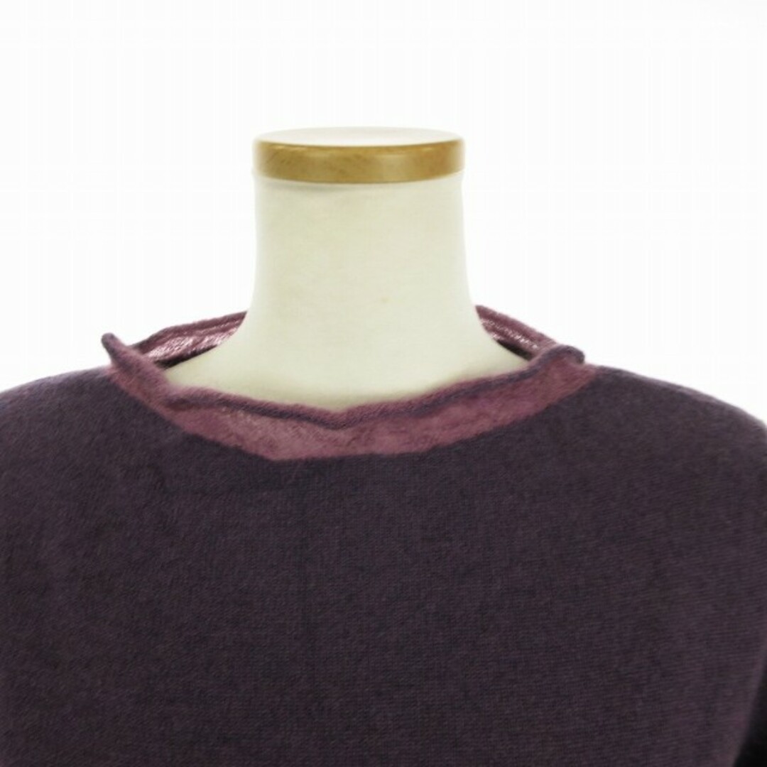 トリコッティトリコッタ タグ付き ニット セーター 長袖 カシミヤ 紫 レディースのトップス(ニット/セーター)の商品写真