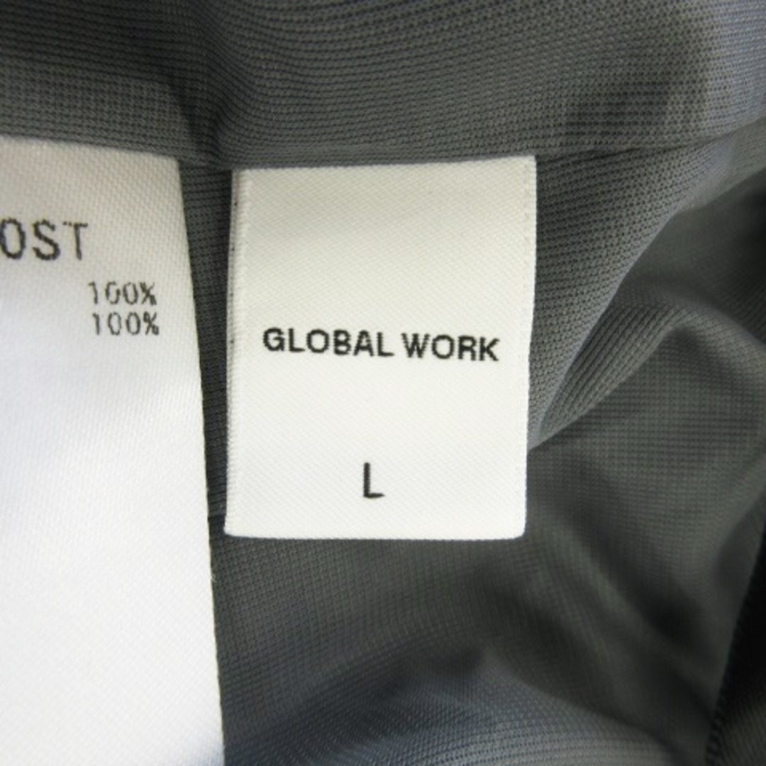 GLOBAL WORK(グローバルワーク)のグローバルワーク スカート フレア ティアード ロング 光沢感 L グレー レディースのスカート(ロングスカート)の商品写真