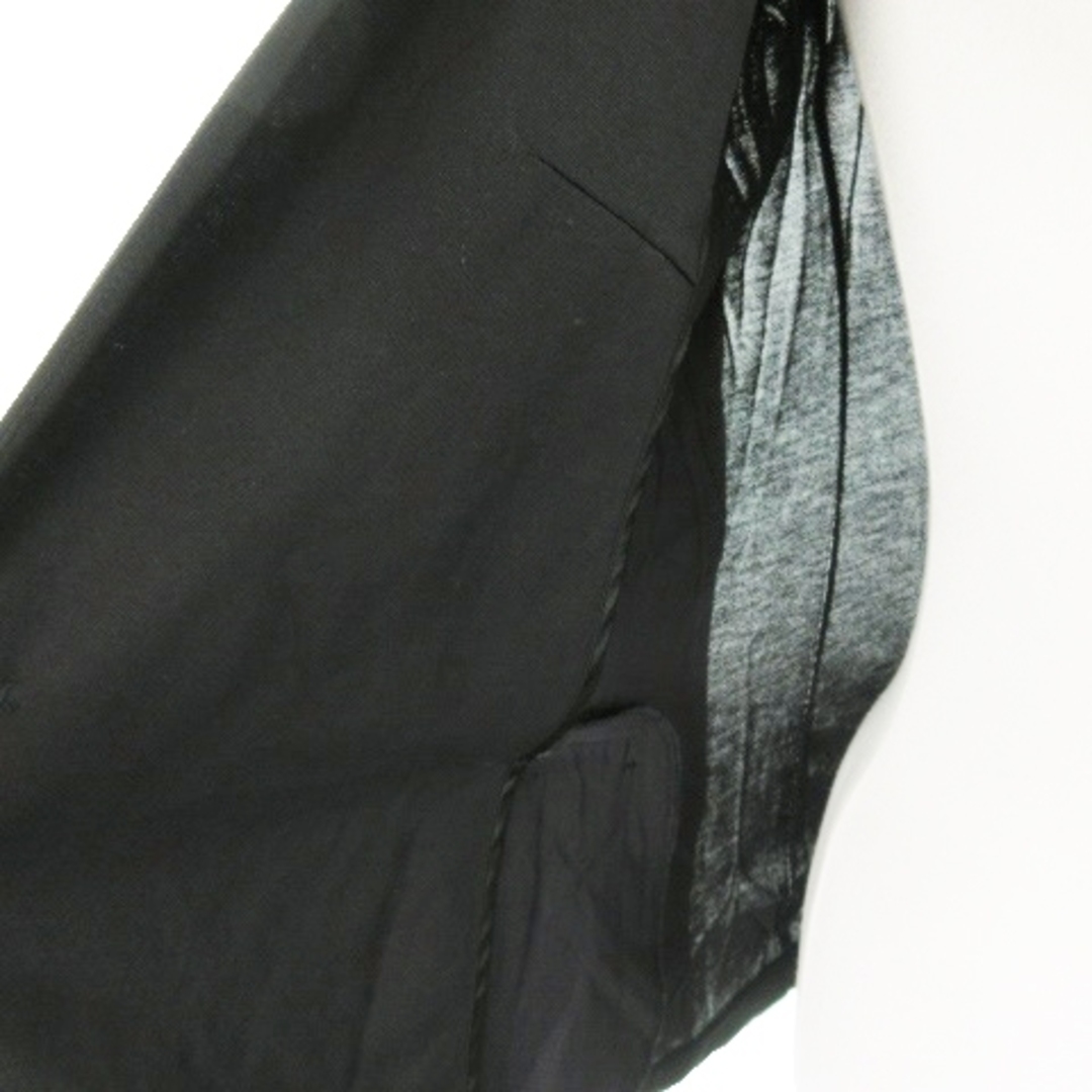 UNTITLED(アンタイトル)のアンタイトル ジャケット ノーカラー ストレッチ 薄手 ジャージー生地 0 黒 レディースのジャケット/アウター(その他)の商品写真