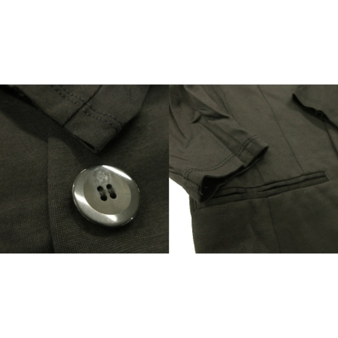 UNTITLED(アンタイトル)のアンタイトル ジャケット ノーカラー ストレッチ 薄手 ジャージー生地 0 黒 レディースのジャケット/アウター(その他)の商品写真