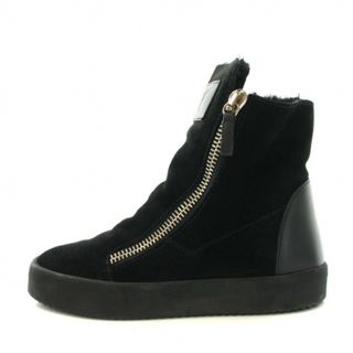 ジュゼッペザノッティデザイン(Giuseppe Zanotti Design)のジュゼッペザノッティデザイン スニーカー ハイカット ジップアップ 36 黒(スニーカー)