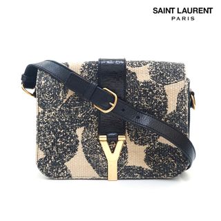 サンローラン(Saint Laurent)のイヴ・サンローラン YSL レザー×キャンバス ショルダーバッグ(ショルダーバッグ)