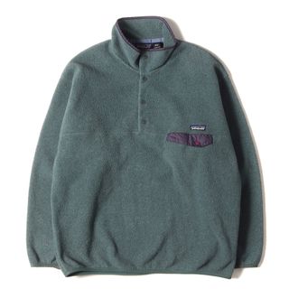 Patagonia パタゴニア サイズ:L 90s フリース スナップT USA製 / Synchilla Snap-T Pullover オリーブグレー 90年代 トップス シンチラフリース【メンズ】【中古】