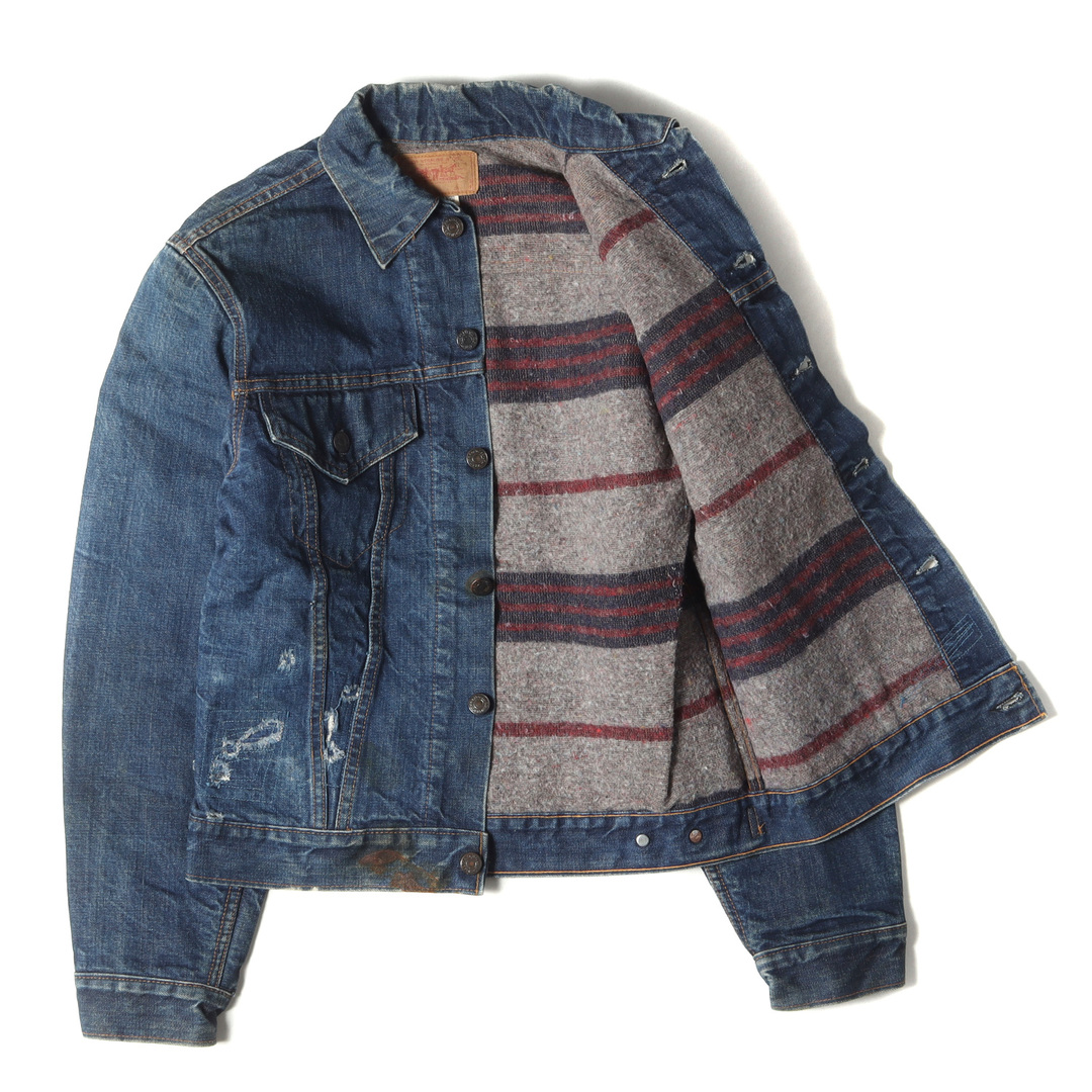 Levi's(リーバイス)のLevis リーバイス デニム ジャケット サイズ:36 70s 70505-0317 4th ブランケット付き デニムジャケット Gジャン インディゴ 65% アウター ブルゾン 上着【メンズ】【中古】 メンズのジャケット/アウター(Gジャン/デニムジャケット)の商品写真