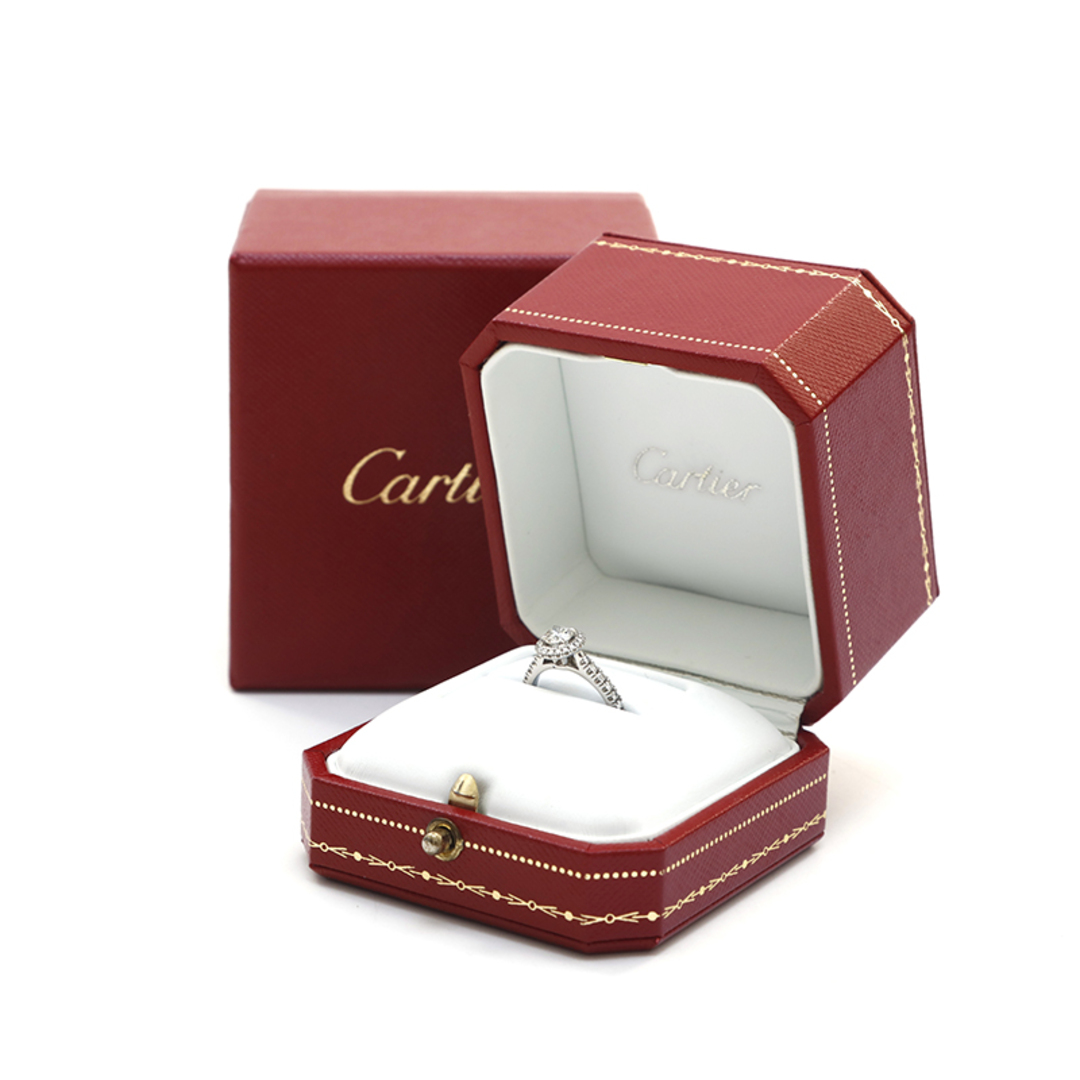 Cartier(カルティエ)のカルティエ CARTIER ダイヤリング pt950 0.42ct 4.3g 47サイズ 7号 リング・指輪 レディースのアクセサリー(リング(指輪))の商品写真