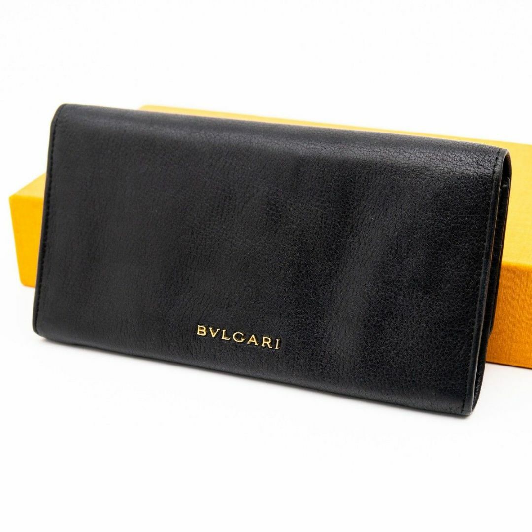 BVLGARI(ブルガリ)の★美品★[箱付] ブルガリ 長財布 モネーテ 金具 ブラック プラップ式 レディースのファッション小物(財布)の商品写真