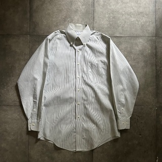 ブルックスブラザース(Brooks Brothers)のブルックスブラザーズ ストライプボタンダウンシャツ 14 1/2 グリーン(シャツ)