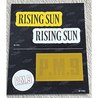 ヤザワコーポレーション(Yazawa)の矢沢永吉 ステッカー 1981 RISING SUN 1982 P.M.9(ミュージシャン)