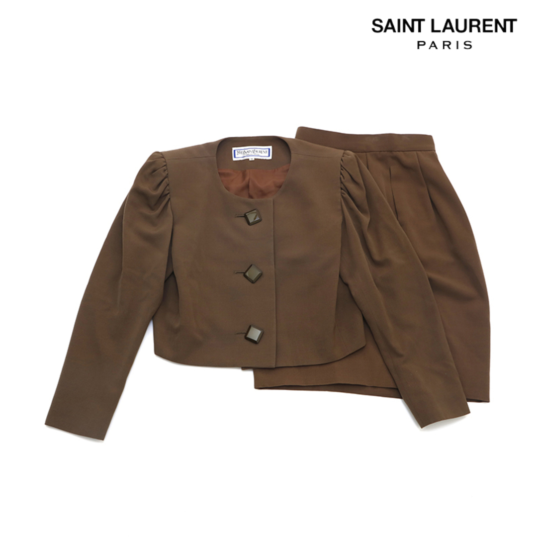 Saint Laurent(サンローラン)のイヴ・サンローラン YSL スーツ ジャケット スカート セットアップ レディースのレディース その他(セット/コーデ)の商品写真