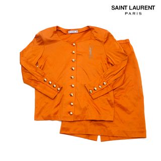 サンローラン(Saint Laurent)のイヴ・サンローラン YSL ロゴ スーツ ジャケット スカート セットアップ(セット/コーデ)