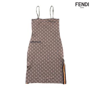 フェンディ(FENDI)のフェンディ FENDI ズッカ柄 サイドライン キャミソール ワンピース(その他)