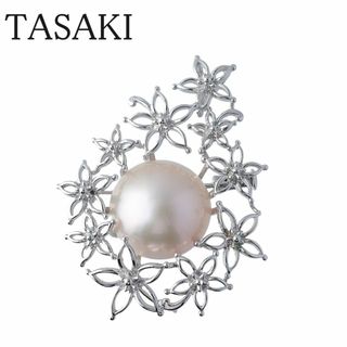 タサキ(TASAKI)のタサキ マベパール ペンダント ブローチ シルバー 16mm TASAKI 田崎真珠【16373】(ブローチ/コサージュ)