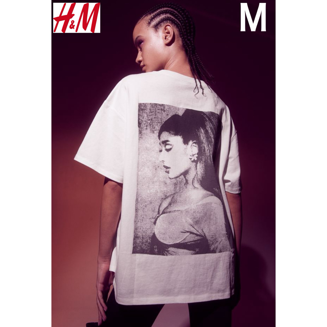 H&M(エイチアンドエム)の新品 H&M × アリアナグランデ コラボ Tシャツ M レディースのトップス(Tシャツ(半袖/袖なし))の商品写真