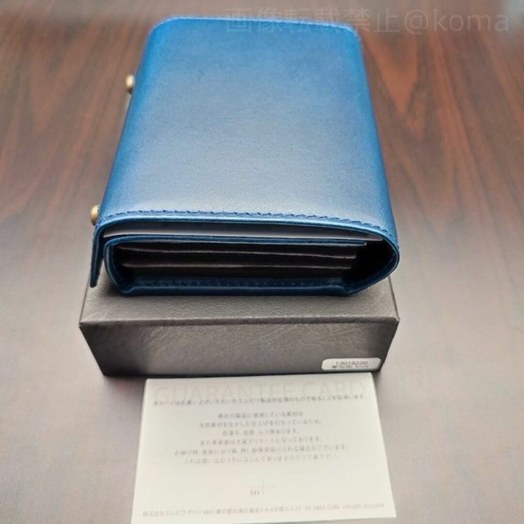 m+(エムピウ)の【新品未使用】エムピウ ミッレフォッリエ2 P30 大容量 ブルー メンズのファッション小物(折り財布)の商品写真