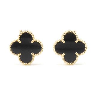 ヴァンクリーフアンドアーペル(Van Cleef & Arpels)のヴァンクリーフ&アーペル ピアス ヴィンテージ アルハンブラ イヤリング オニキス K18YGイエローゴールド VCARA44200(ピアス)