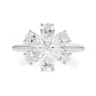 ハリーウィンストン(HARRY WINSTON)のハリーウィンストン リング フォーゲット・ミー・ノット・リング ダイヤ 計約1.66ct Pt950 サイズ約9号 FRDPRFFLRFMN-050(リング(指輪))