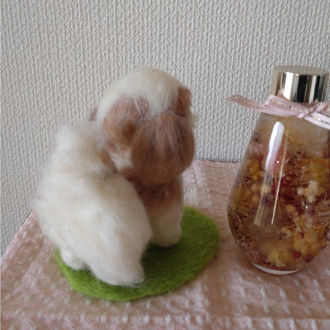 羊毛フェルト☆シーズー☆ぬいぐるみ☆ハンドメイド ハンドメイドのぬいぐるみ/人形(ぬいぐるみ)の商品写真