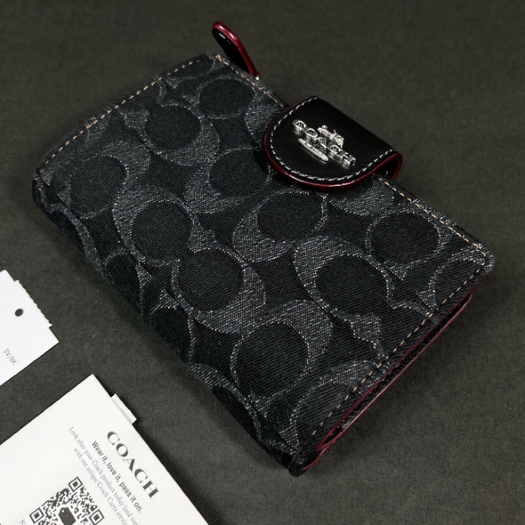 COACH - COACH シグネチャー デニム 二つ折り財布 CP435 COACH - COACH シグネチャー デニム 二つ折り財布 CP435