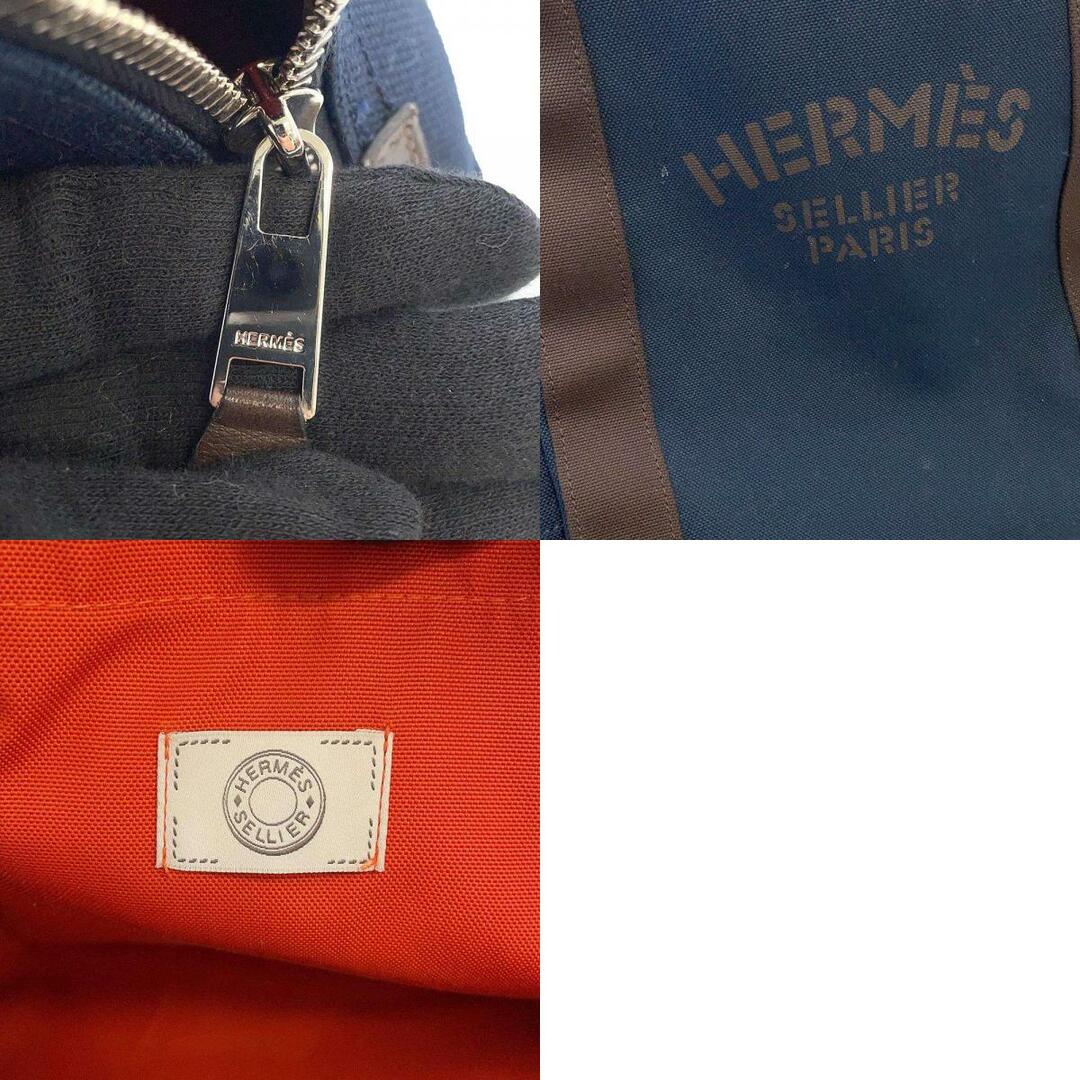 Hermes(エルメス)のエルメス バックパック グルーム Groom ネイビー/フー/トワルシェブロン/レザー HERMES メンズ メンズのバッグ(バッグパック/リュック)の商品写真