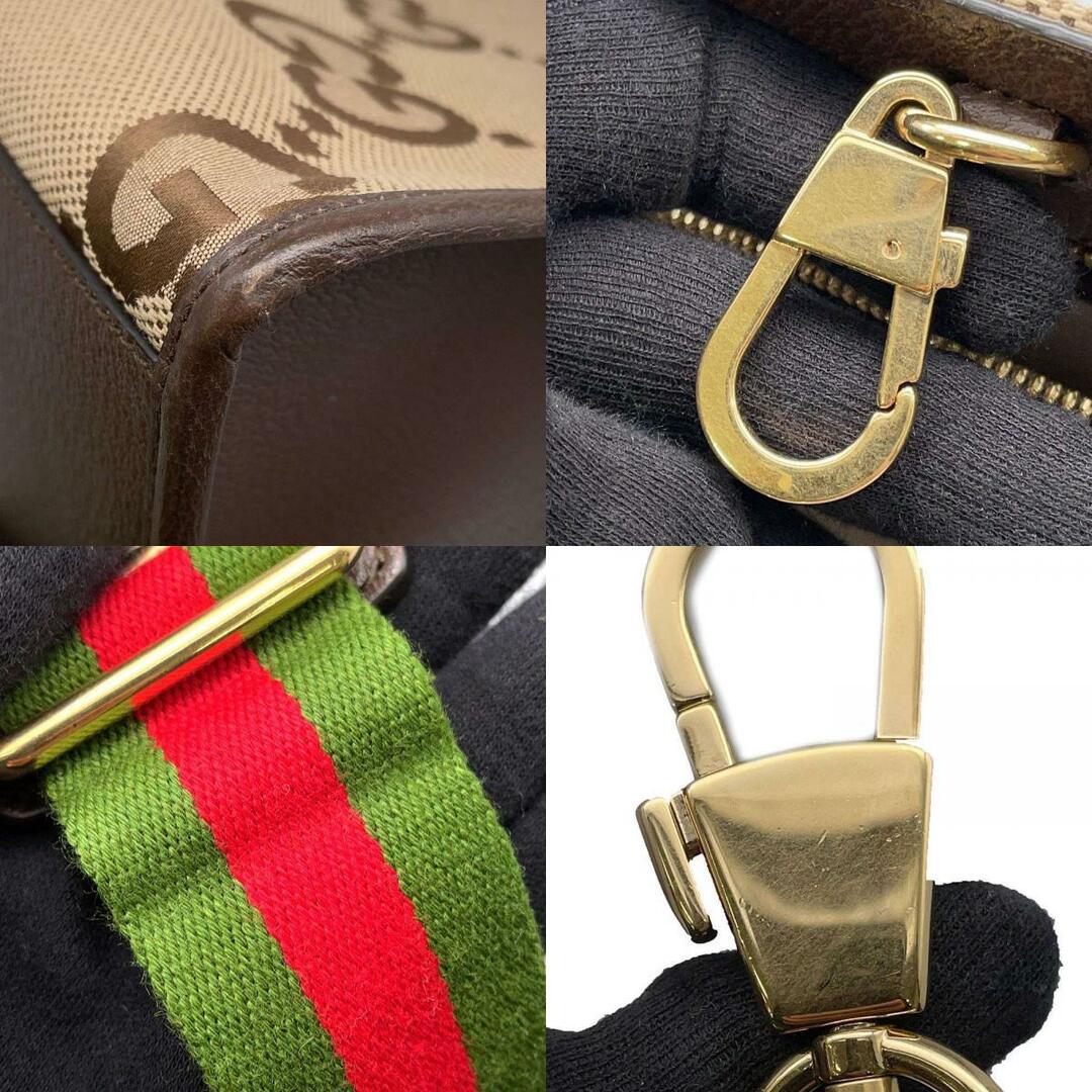 Gucci(グッチ)のグッチ トートバッグ ジャンボGG キャンバス 678839 GUCCI バッグ 2wayショルダーバッグ ハンドバッグ ブラウン メンズのバッグ(トートバッグ)の商品写真