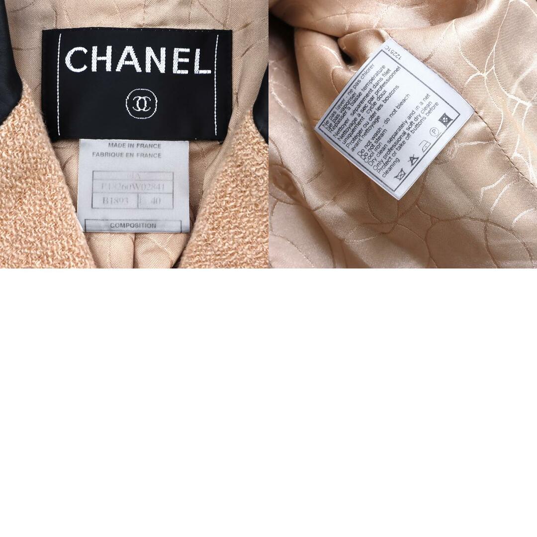 CHANEL(シャネル)のシャネル CHANEL ココボタン レザーパイピング コート レディースのジャケット/アウター(その他)の商品写真