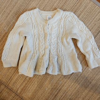 ベビーギャップ(babyGAP)のベビーギャップ　綿カーディガン　サイズ80センチ(カーディガン/ボレロ)