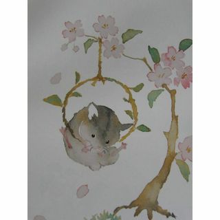 北田稔、【ぶららん】、希少な額装用画集より、新品額装付、状態良好(絵画/タペストリー)