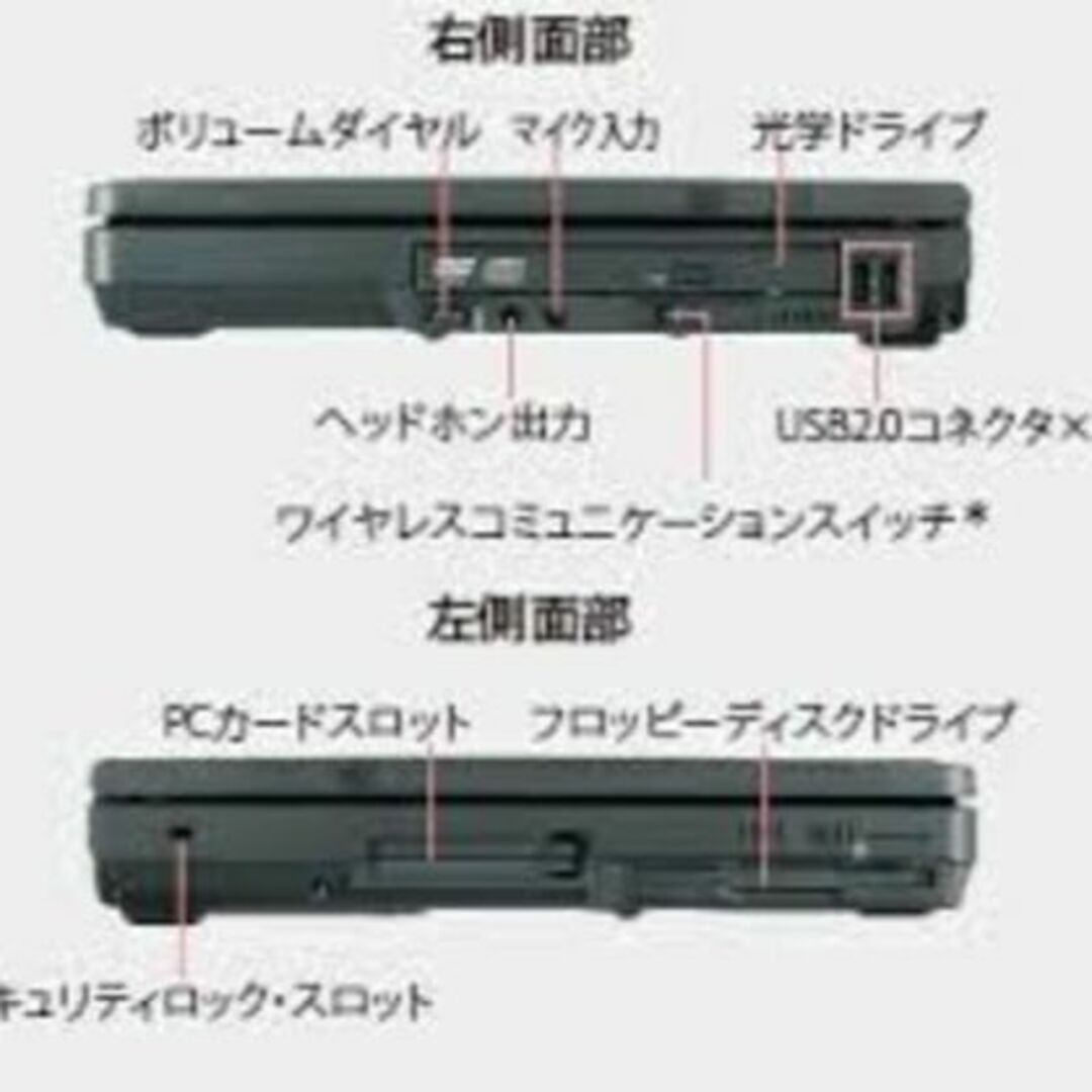 dynabook(ダイナブック)のdynabook Satellite J71 200E/5 WindowsXP  スマホ/家電/カメラのPC/タブレット(ノートPC)の商品写真