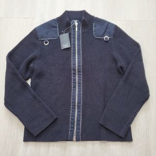 キース(KEITH)の新品♡ 大きいサイズ♡ キース♡ ジップアップ綿ニット♡ 記載サイズ44(ニット/セーター)