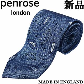 【新品◆英国製】Penrose ペンローズ シルク ネクタイ ペイズリー 3