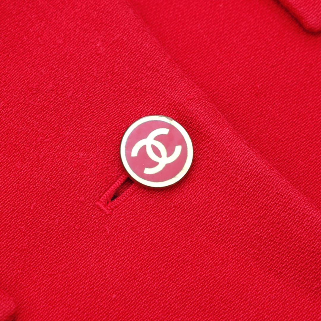 CHANEL(シャネル)のシャネル CHANEL シングル テーラード ココマークボタン スーツ Size:40 00s Vintage シルク ジャケット ウール レディースのジャケット/アウター(その他)の商品写真