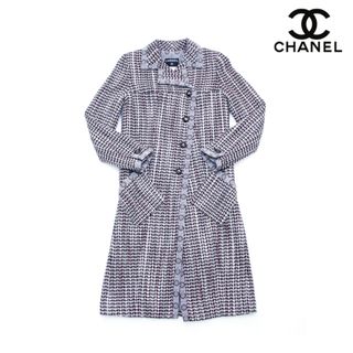 シャネル(CHANEL)のシャネル CHANEL ツイード ジャケット ココマーク ロング コート(その他)