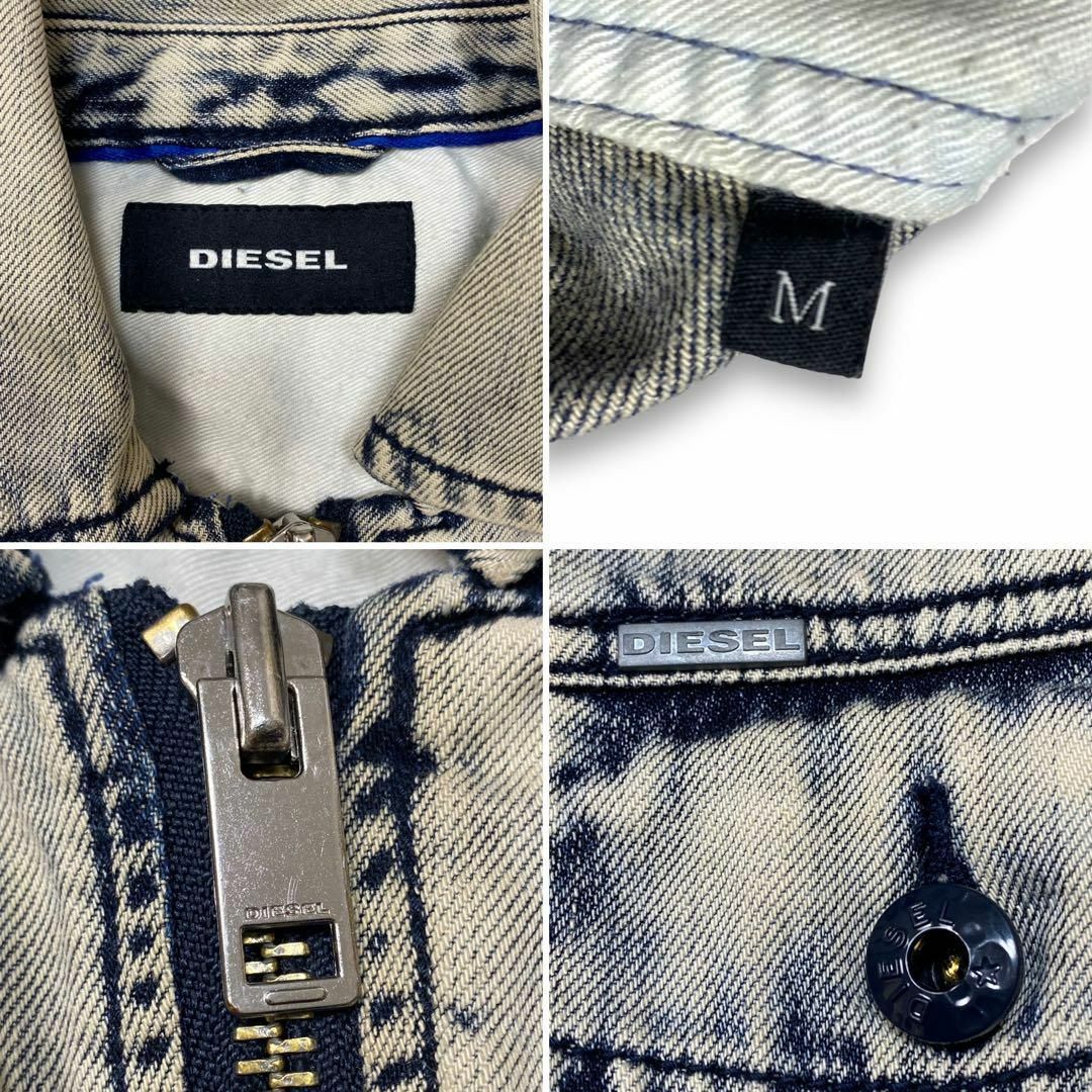 DIESEL(ディーゼル)のDIESEL デニムジャケット ブリーチ調 メンズ ブルゾン メンズのジャケット/アウター(その他)の商品写真