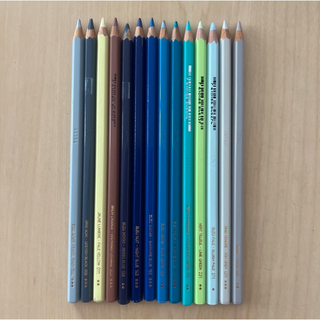 カランダッシュ(CARAN d'ACHE)の【お買い得】カランダッシュ  水彩色鉛筆　スーパーカラーⅡソフト　14本(色鉛筆)