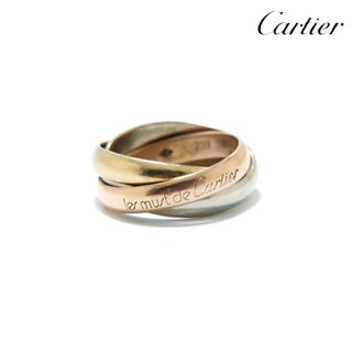 カルティエ(Cartier)のカルティエ CARTIER 18金 トリニティ スリーカラー シルバー ゴールド 定番 シンプル 9号 リング・指輪(リング(指輪))