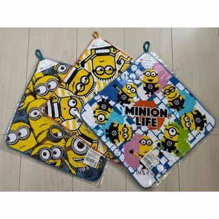 MINION ループ付きタオル×3