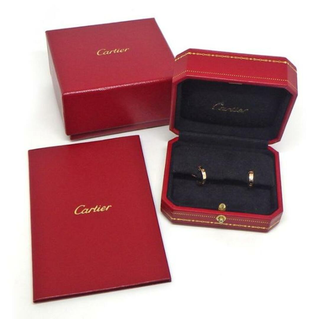 Cartier(カルティエ)のカルティエ Cartier ピアス ミニラブ B8029000 K18PG 【箱・保付き】 【中古】 レディースのアクセサリー(ピアス)の商品写真
