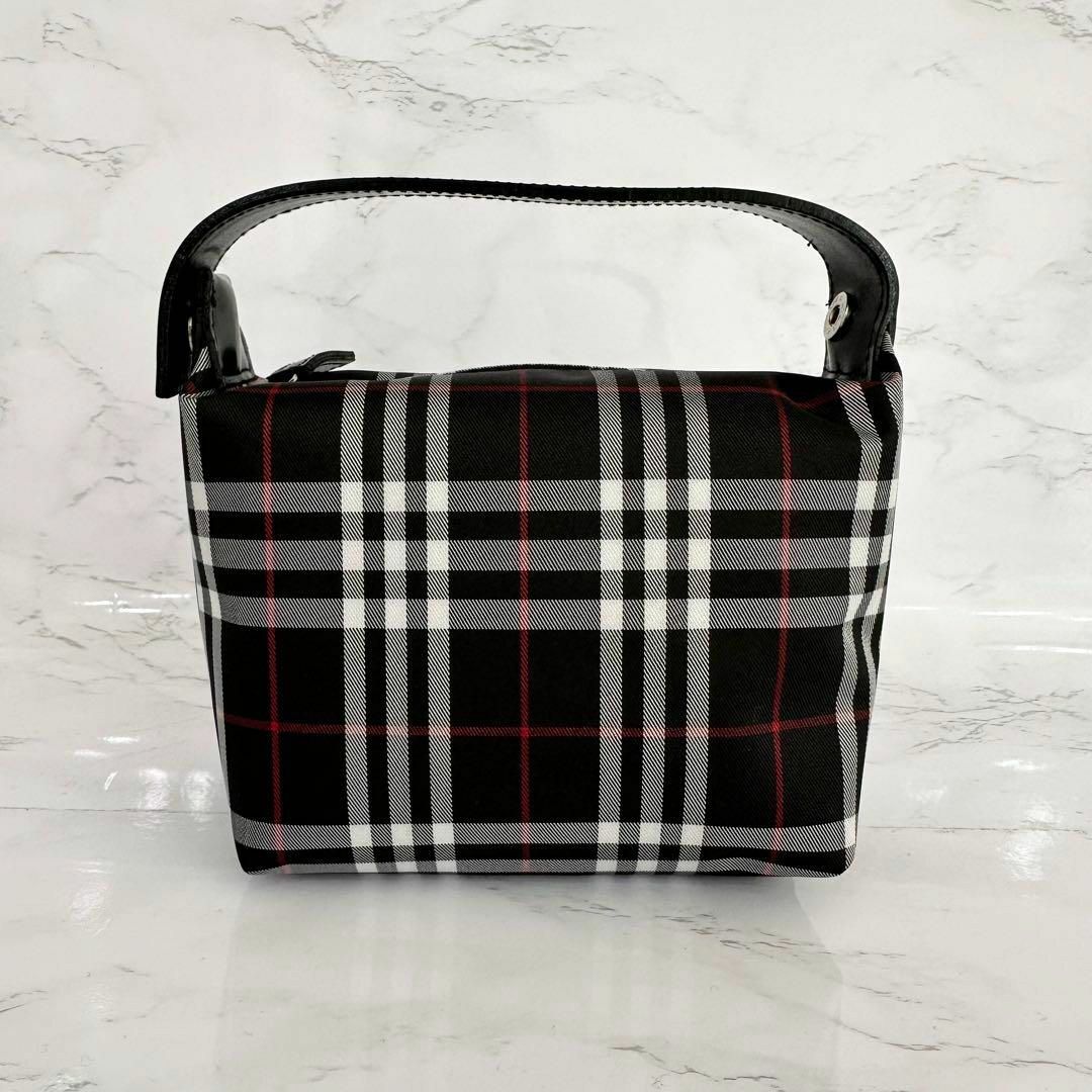 BURBERRY(バーバリー)の極美品 バーバリー Burberry ノバチェック ポーチ レザー ナイロン レディースのファッション小物(ポーチ)の商品写真