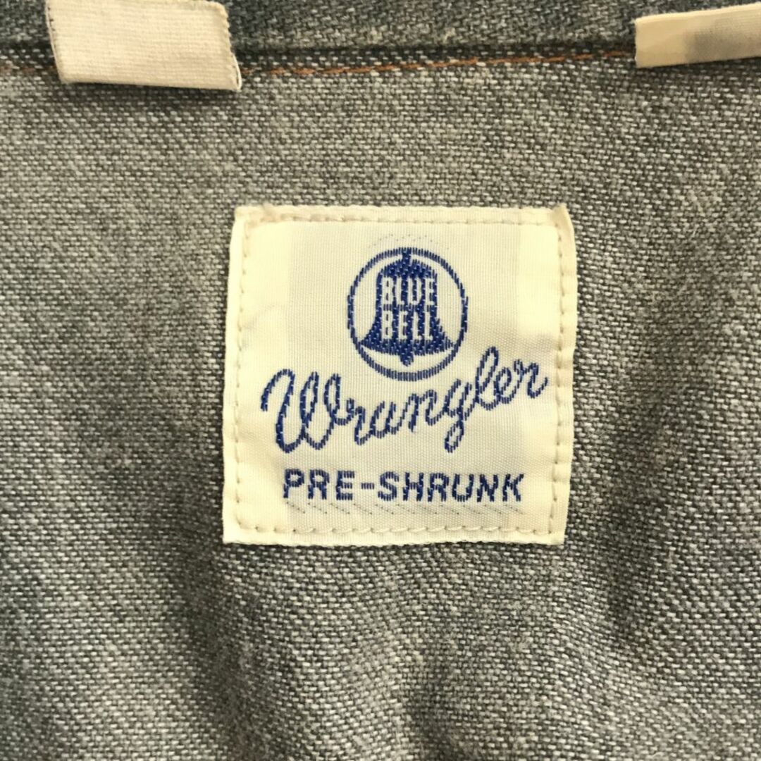 Wrangler(ラングラー)のラングラー 日本製 長袖 デニム ウエスタンシャツ L グレー系 Wrangler メンズ 古着 【240315】 メンズのトップス(シャツ)の商品写真