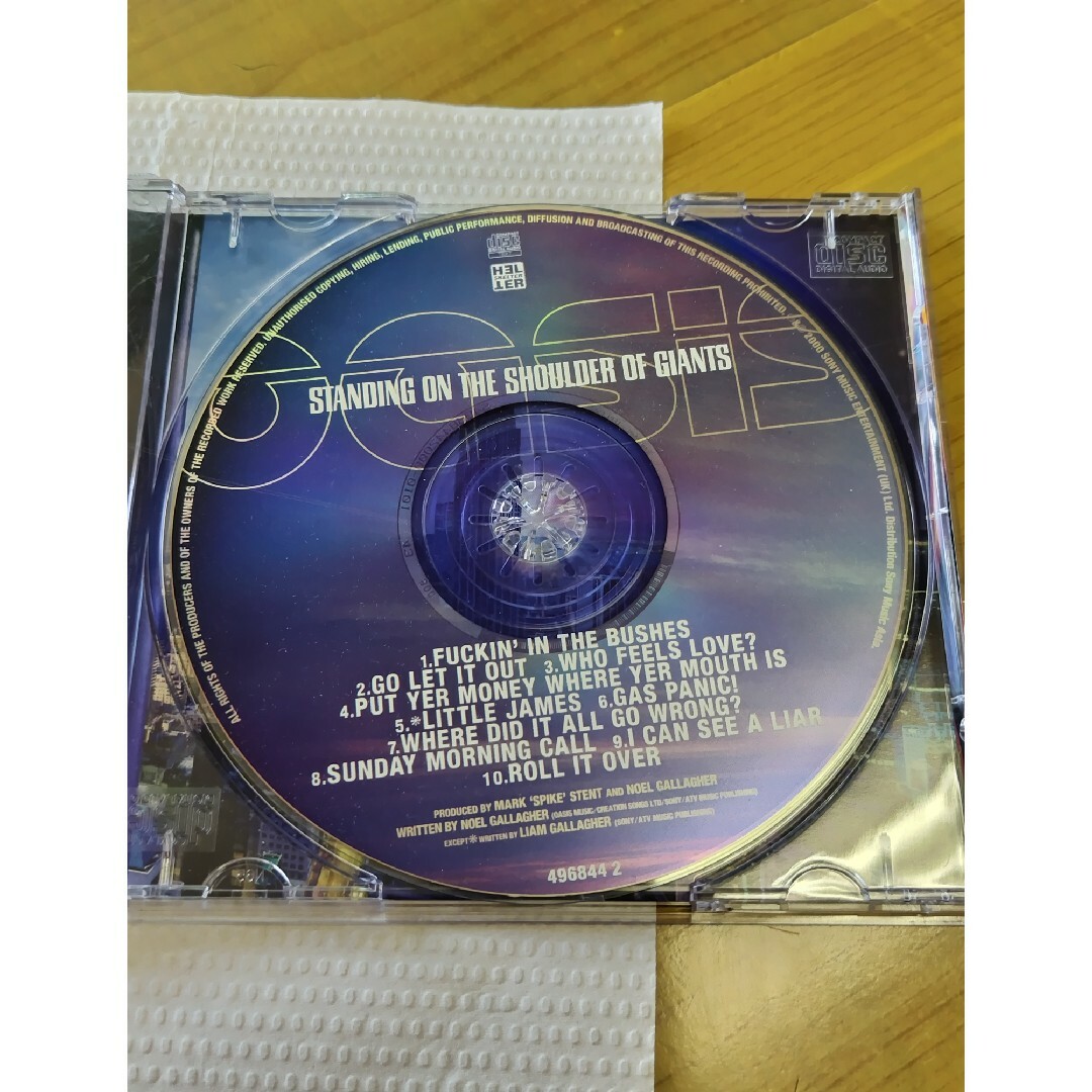 オアシス　スタンディング・オン・ザ・ショルダー・オブ・ジャイアンツ　洋楽　CD エンタメ/ホビーのCD(ポップス/ロック(洋楽))の商品写真