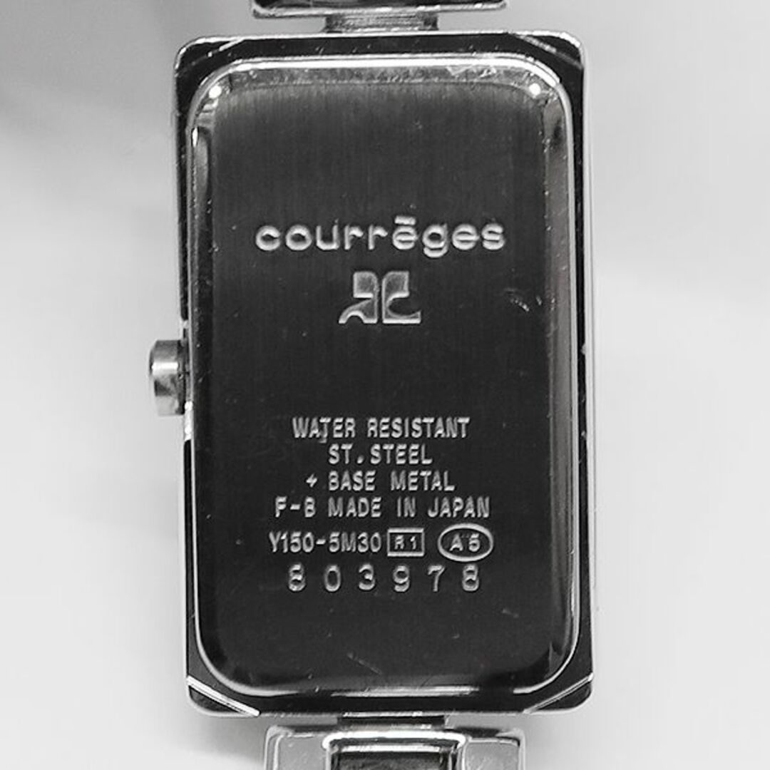 Courreges(クレージュ)のcourreges クレージュ メタルバンド 腕時計　ブルー 文字盤 レディースのファッション小物(腕時計)の商品写真