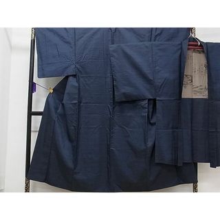 平和屋川間店■男性　本場大島紬　アンサンブル　吉祥文　逸品　ch6424(着物)